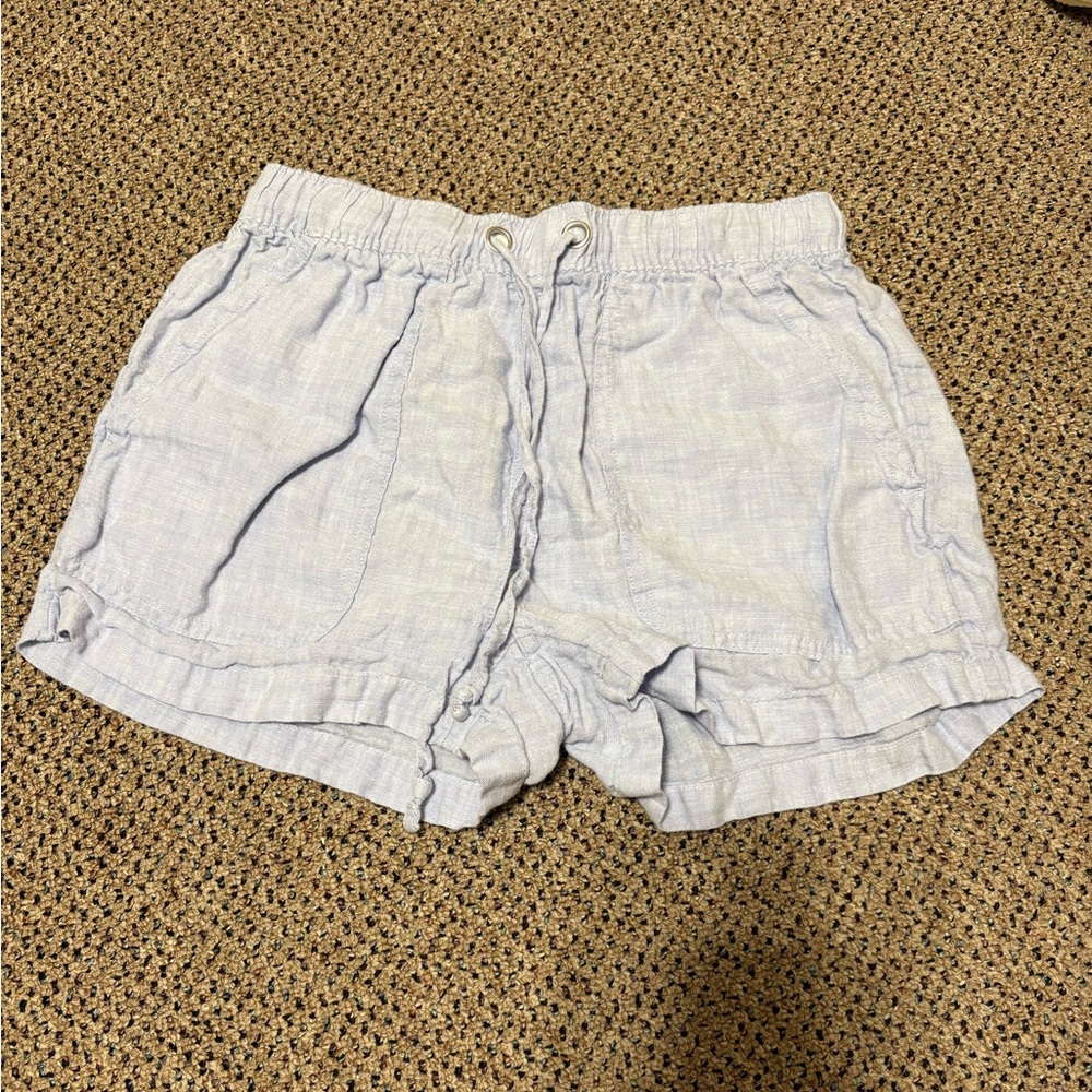 C&C California Light Blue Women's Linen Shorts